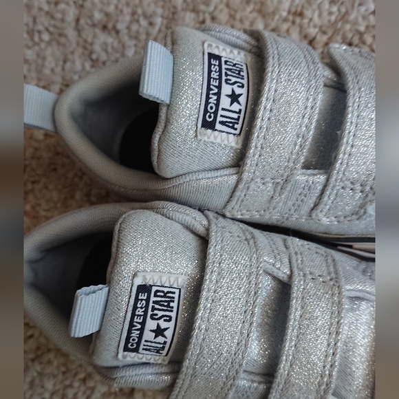 Converse Chuck Taylor All Star sneakers sparkly gray size 9 - Picture 14 of 14